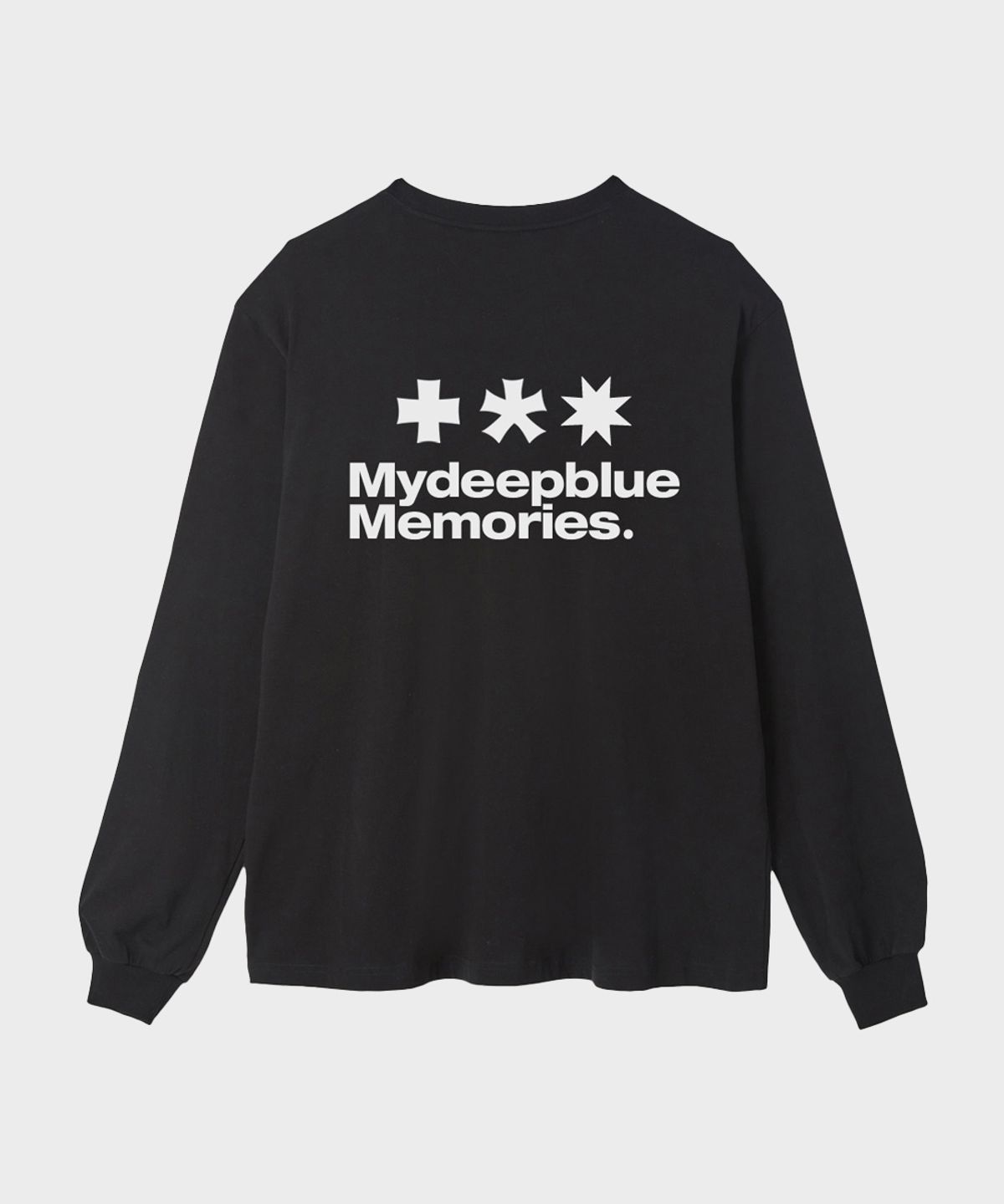 마이딥블루메모리즈(MY DEEP BLUE MEMORIES) MM SYMBOL LOGO LONG SLEEVE T(BLACK)