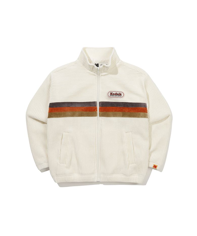 씨네코닥 벨벳 코듀로이 집업 키즈 IVORY
