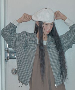 [서지수PICK] 프릴 체크 후드 점퍼_MIWJJFT51C