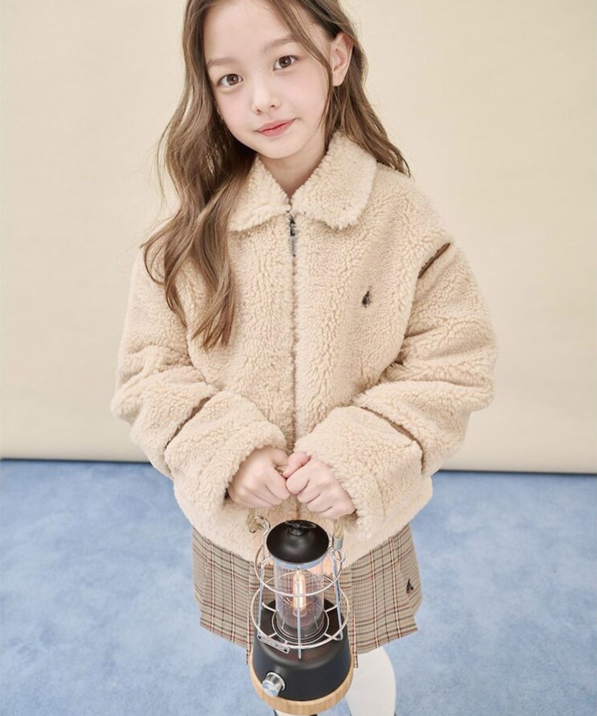 빈폴 키즈(BEANPOLE KIDS) 무스탕형 보아 점퍼  아이보리 (BI5X39U010)