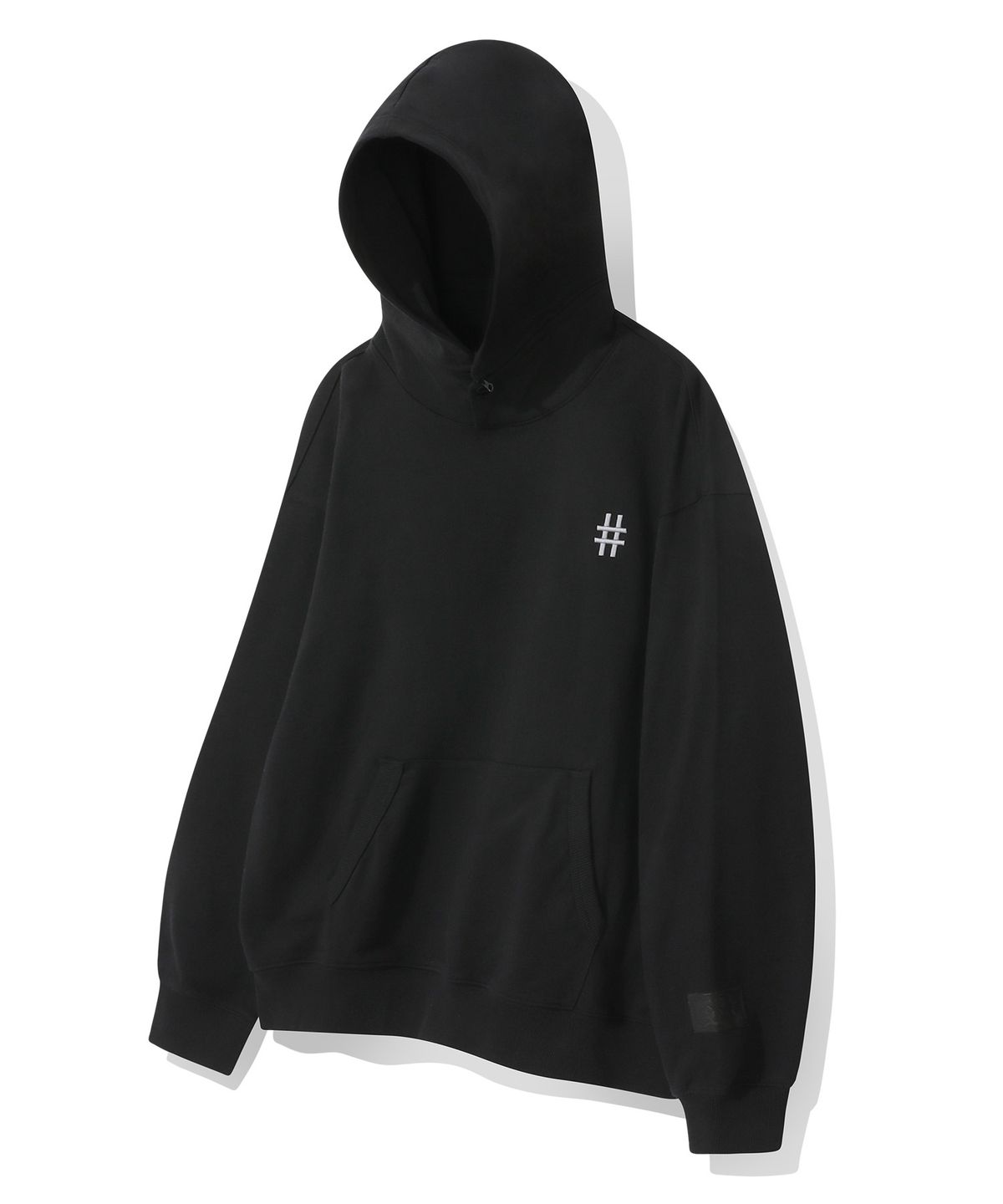 빈트릴(BEENTRILL) 트랜스폼 아플리케 자수 후드(블랙)
