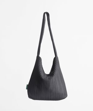 심풀 쇼퍼백 62 랜덤 플리츠 주름 - black