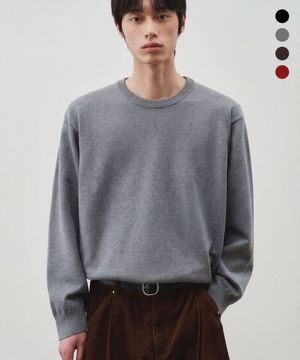 클라우드 터치 라운드 크롭 니트 [4COLOR]