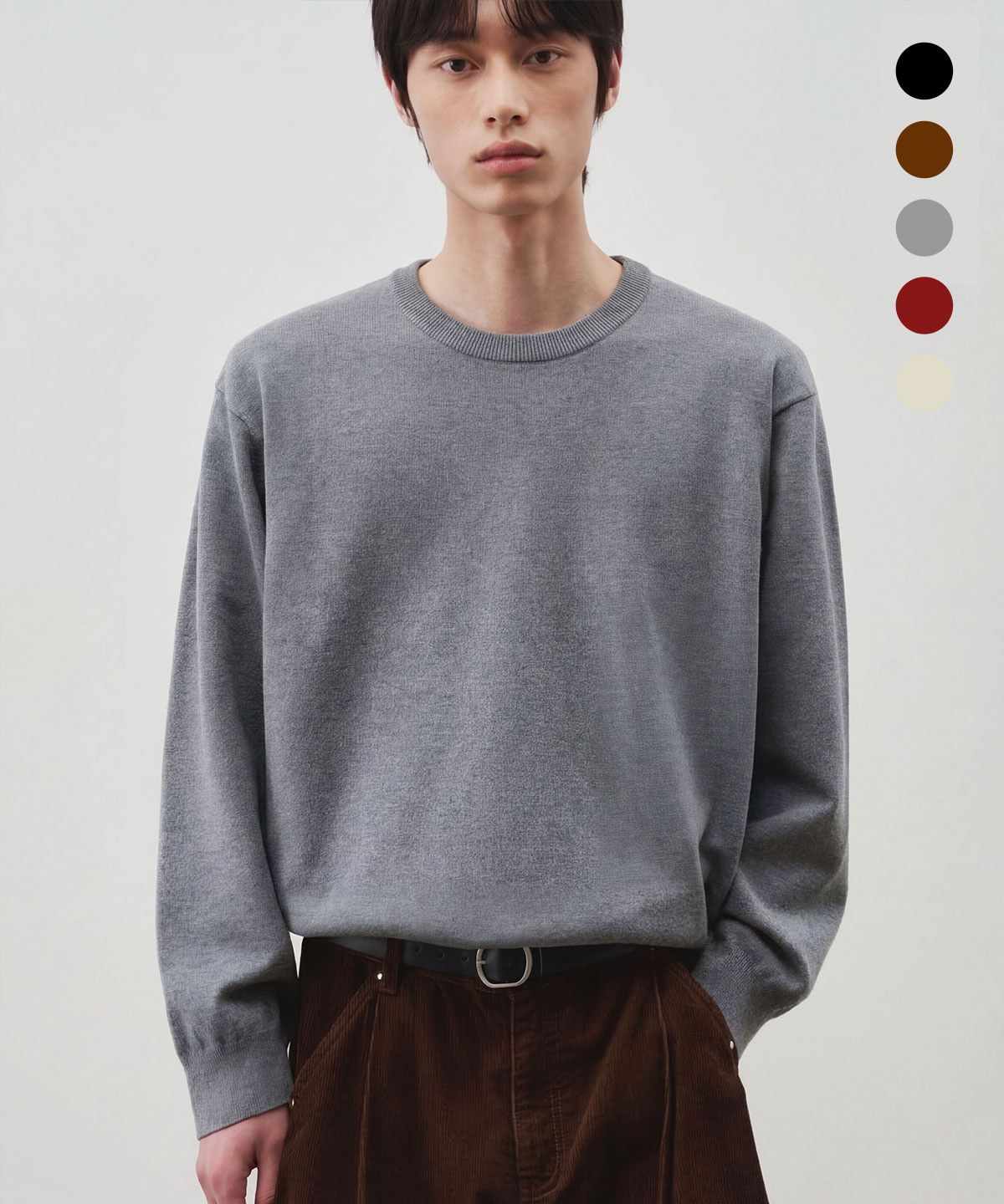알리스(ALYSS) 클라우드 터치 라운드 크롭 니트 [5COLOR]