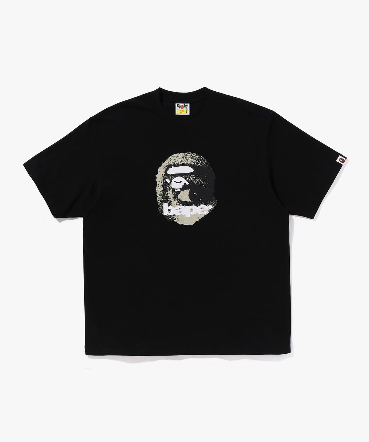 베이프(BAPE) 에이프 헤드 릴렉스드 핏 티셔츠(M) BLACK