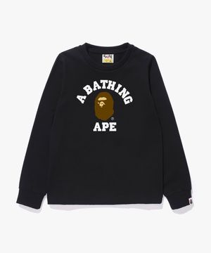 콜리지 롱슬리브 티셔츠(W) BLACK