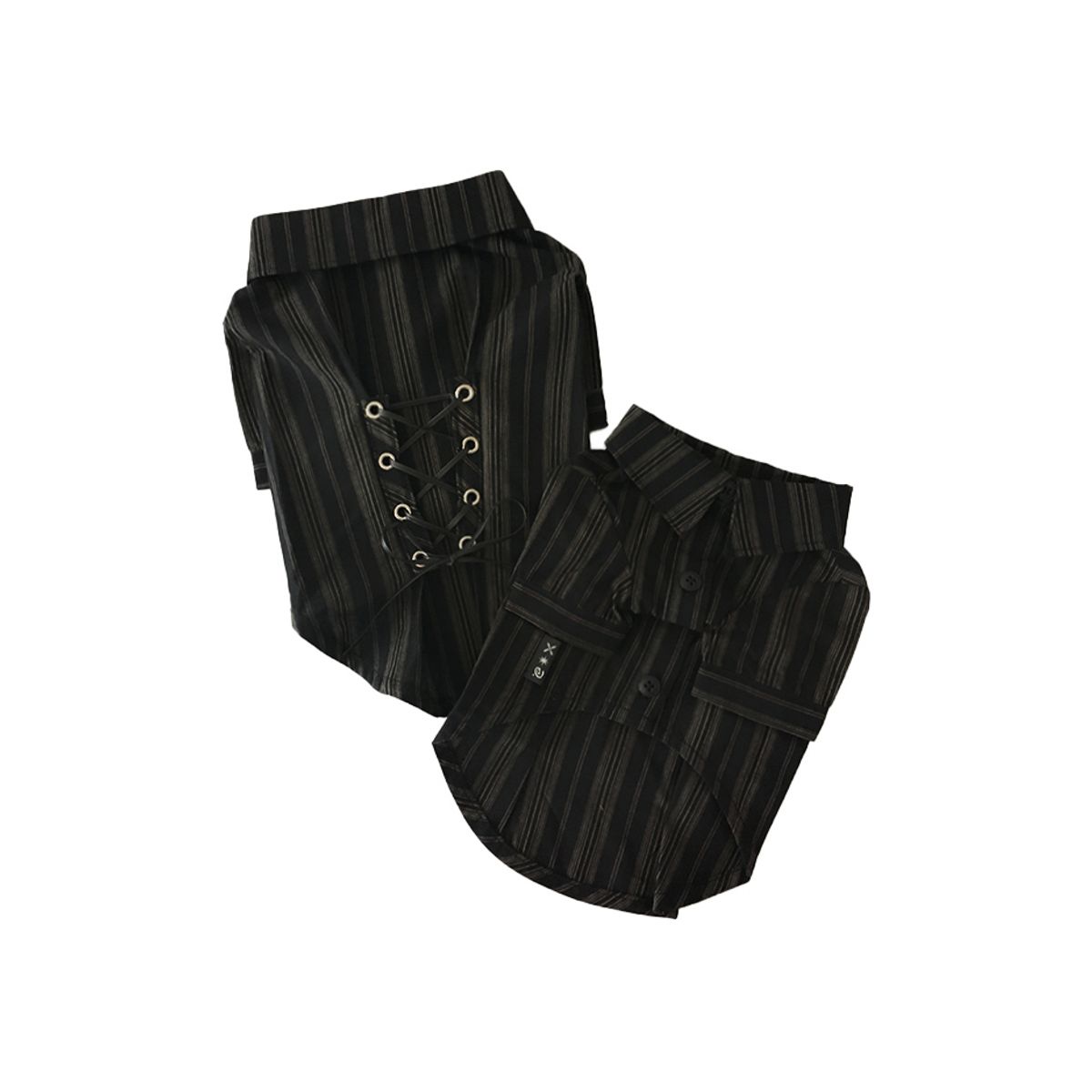 커프(CUFF) eyelet shirts(dark brown)