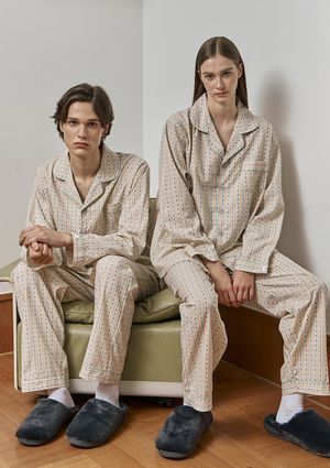 [2PACK] 히든 클로버 커플 파자마 잠옷 세트