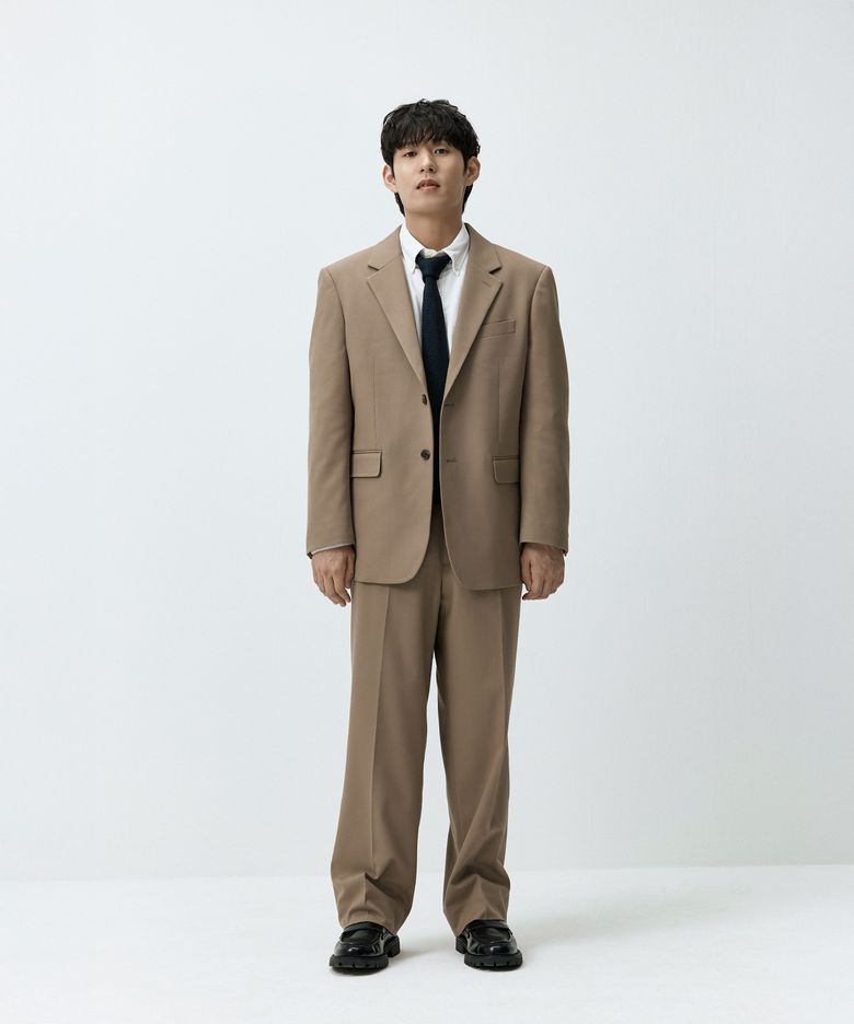 세미 오버 베이직 수트 자켓 베이지 MMFFMSJ-102BE