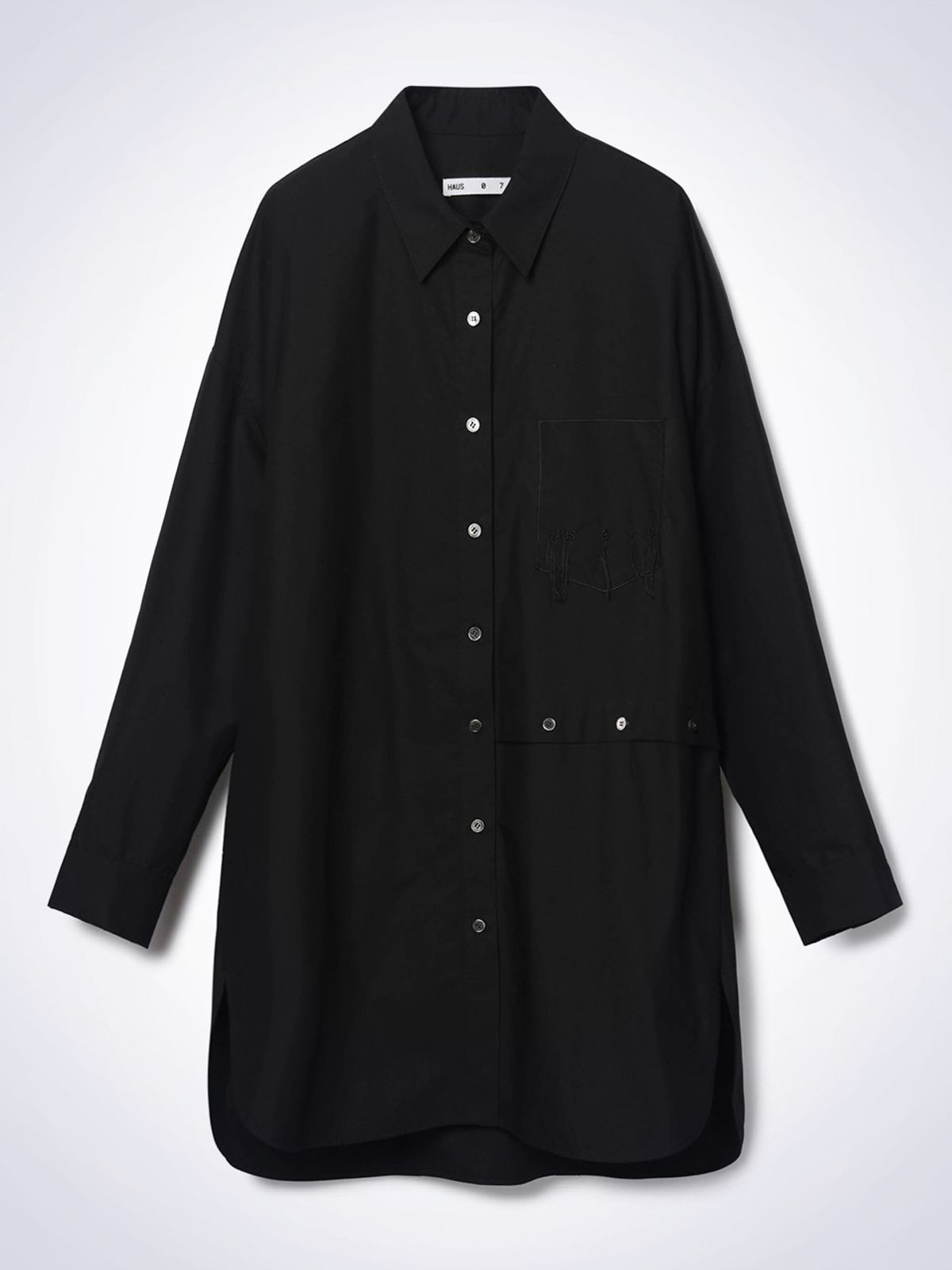 하우스공칠이씨(HAUS072C) POSELL BUTTON SHIRT WHITE