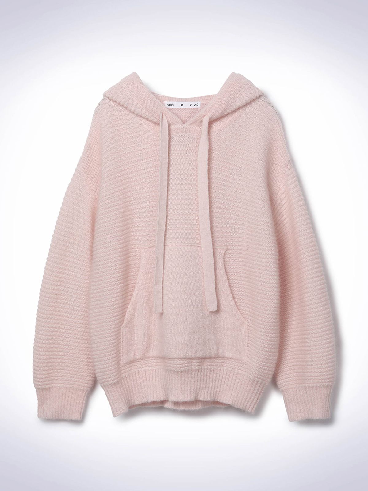 하우스공칠이씨(HAUS072C) KID MOHAIR HOOD KNIT PINK
