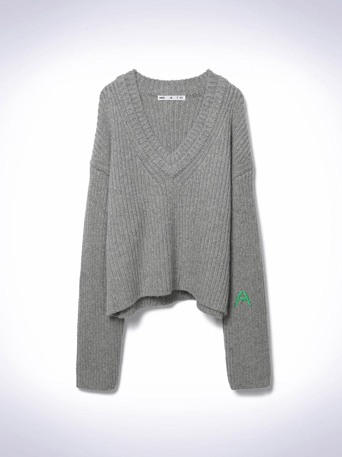 하우스공칠이씨(HAUS072C) BELLE ROLL-UP KNIT GREY