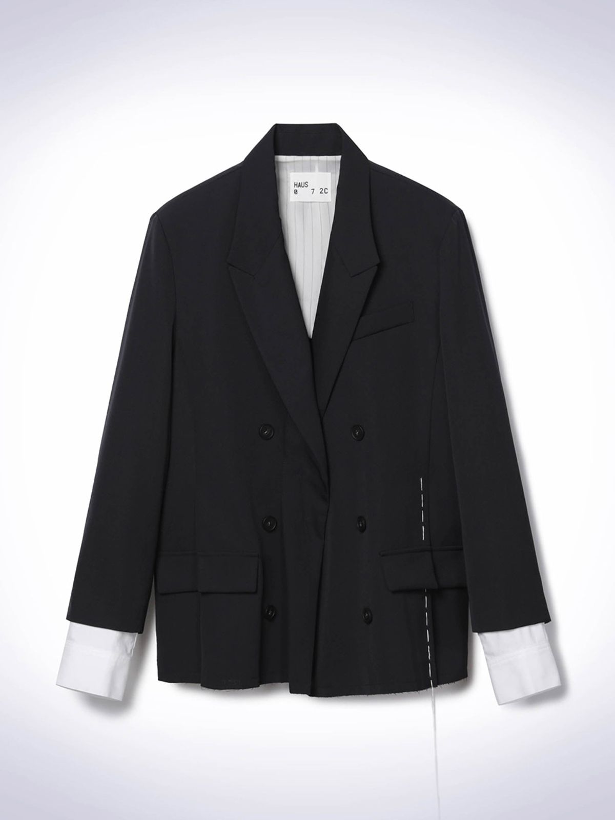 하우스공칠이씨(HAUS072C) BAY DOUBLE JACKET NAVY