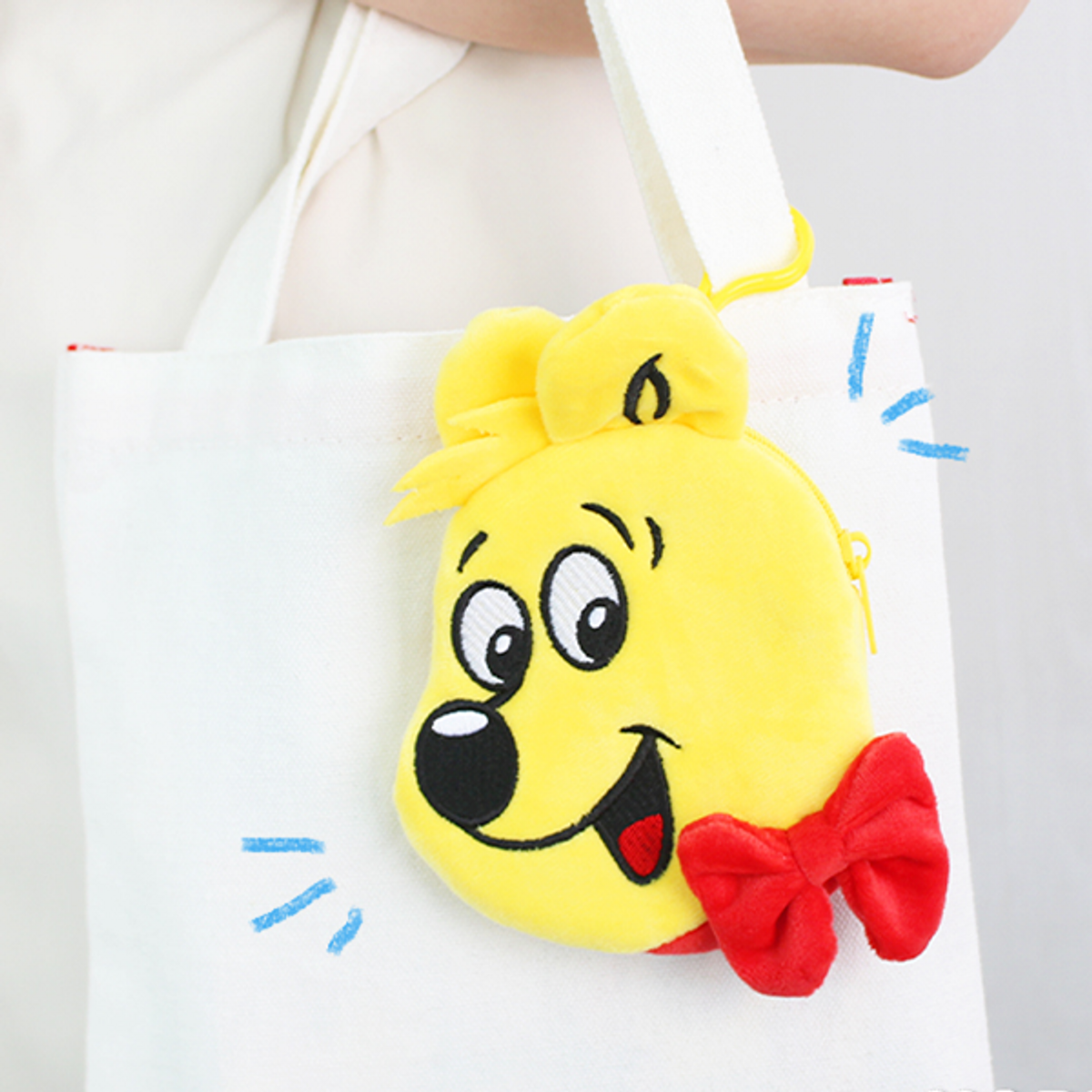 하리보(HARIBO) 골드베어 얼굴 동전 지갑