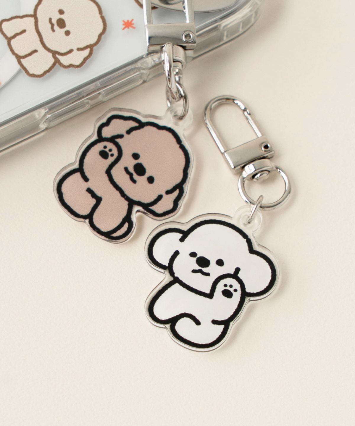 호빵아지(HOPANGAJI) 하이파이브 키링 2종 세트
