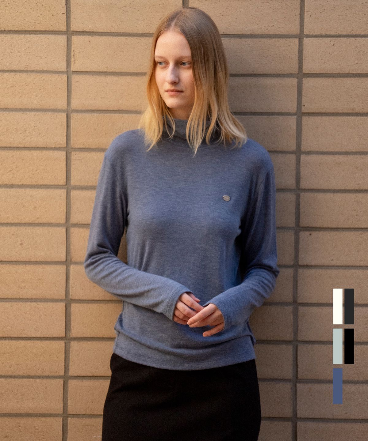 노운베러(KNOWNBETTER) Basic turtleneck T-shirt [KNFW04TS01]_[5color]