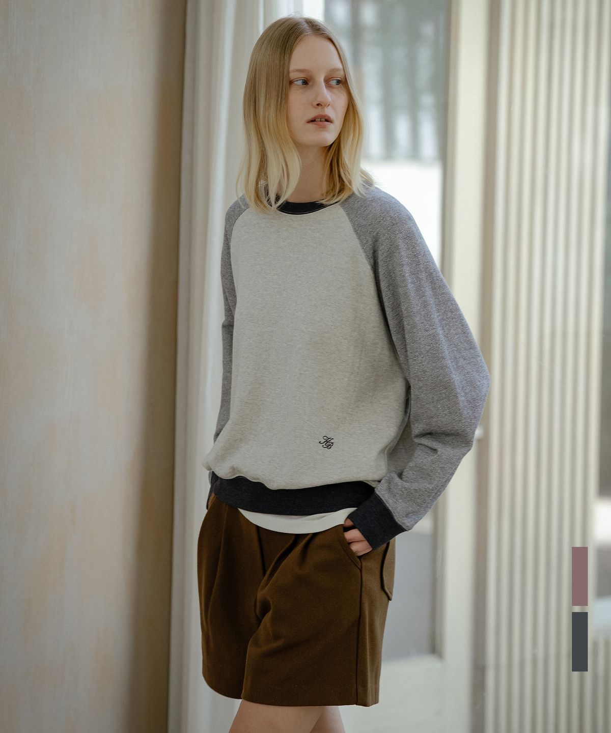 노운베러(KNOWNBETTER) Coloring melange reglan MTM [KNFW04TS06]_[2color]