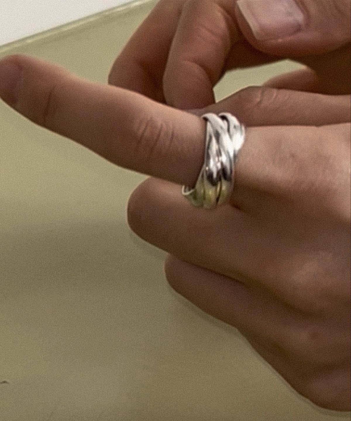 누아보(NUAVO) Bold soft layered ring