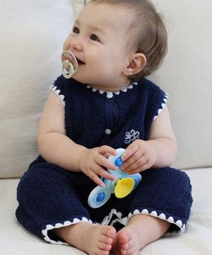[BABY]프렌치 수면조끼 네이비