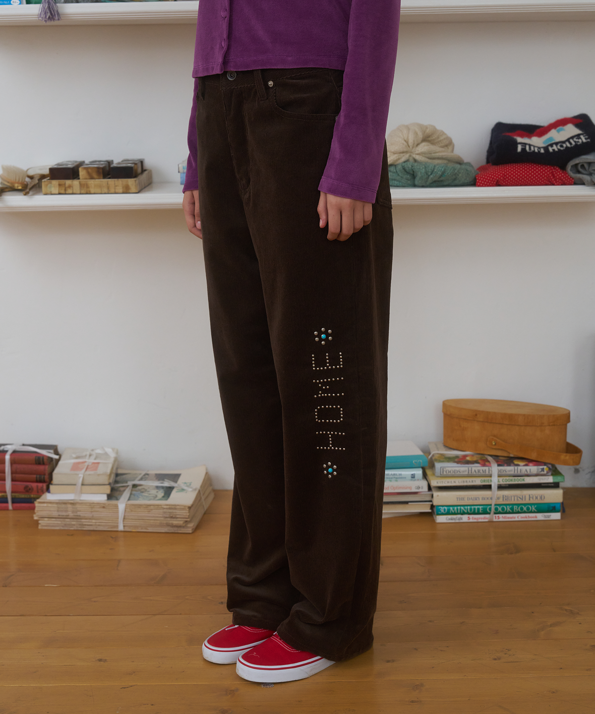 펀프롬펀(FUNFROMFUN) Home Corduroy Pants, Brown