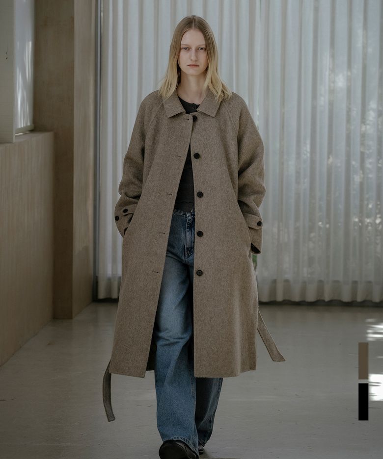 Handmade raglan wool coat [KNFW04CT03]_[2color]
