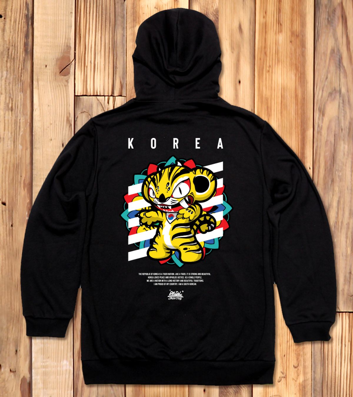 돌돌(DOLDOL) DMK_HOODY_162 그래피티 아티스트 데빌몽키 호랑이 대한민국 후드티 후디