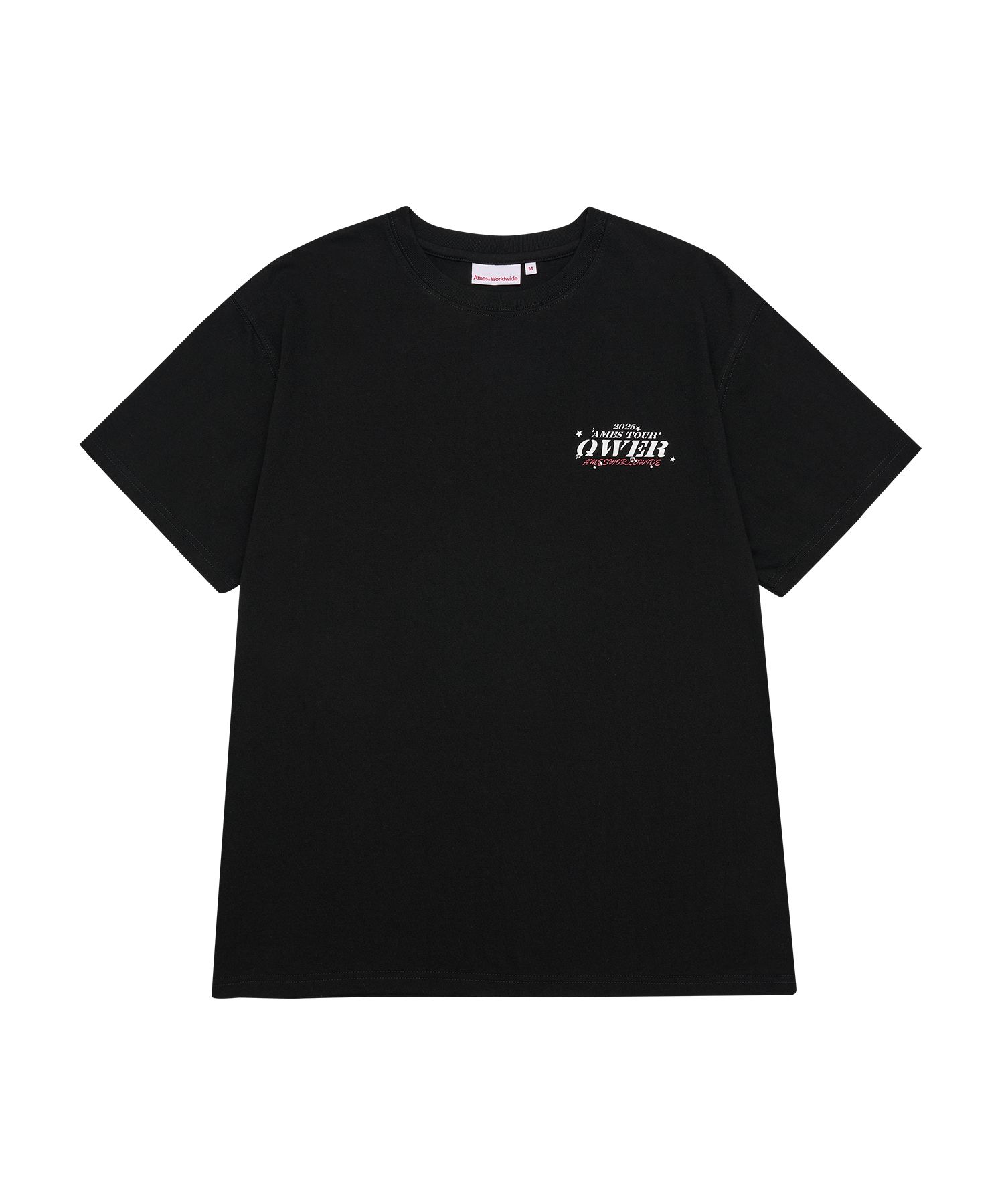 MUSINSA公式 | AMES-WORLDWIDE QWER WORLD TOUR TEE BLACK
