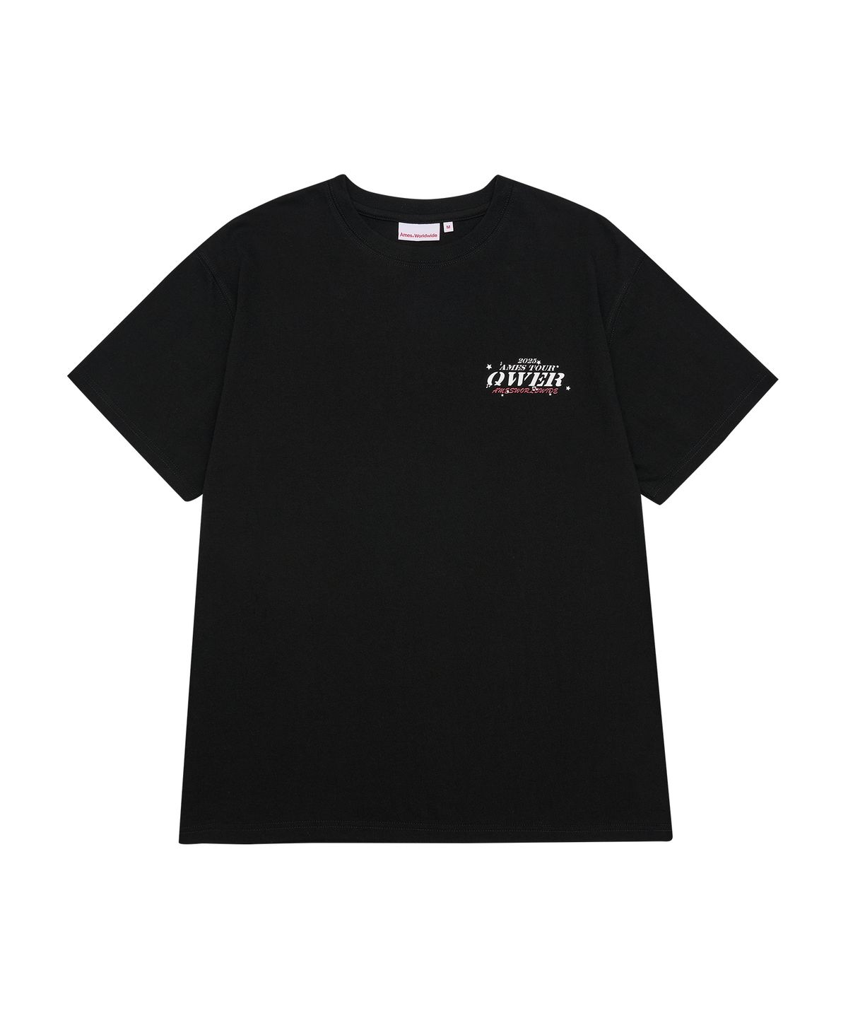 아메스 월드와이드(AMES-WORLDWIDE) QWER WORLD TOUR TEE BLACK
