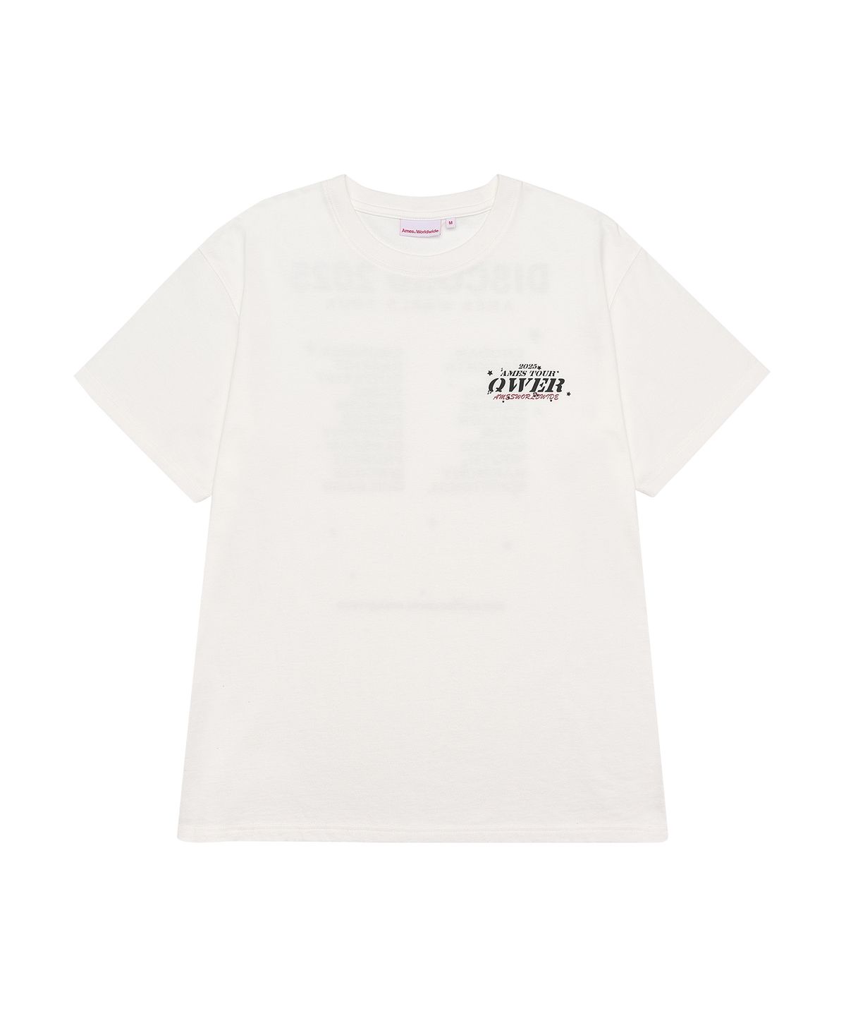 아메스 월드와이드(AMES-WORLDWIDE) QWER WORLD TOUR TEE WHITE