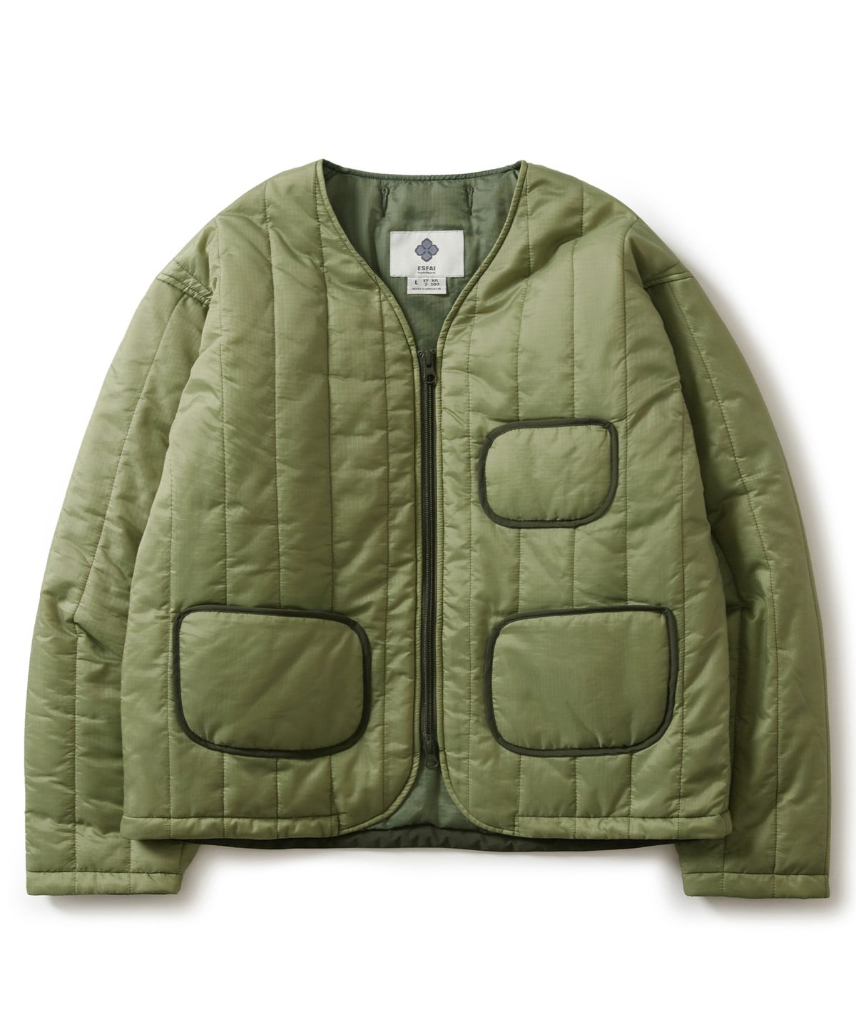 에스파이(ESFAI) THINSULATE QUILTED LAYER JACKET (OLIVE)