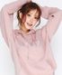 QWER BIG TYPO HOODIE PINK