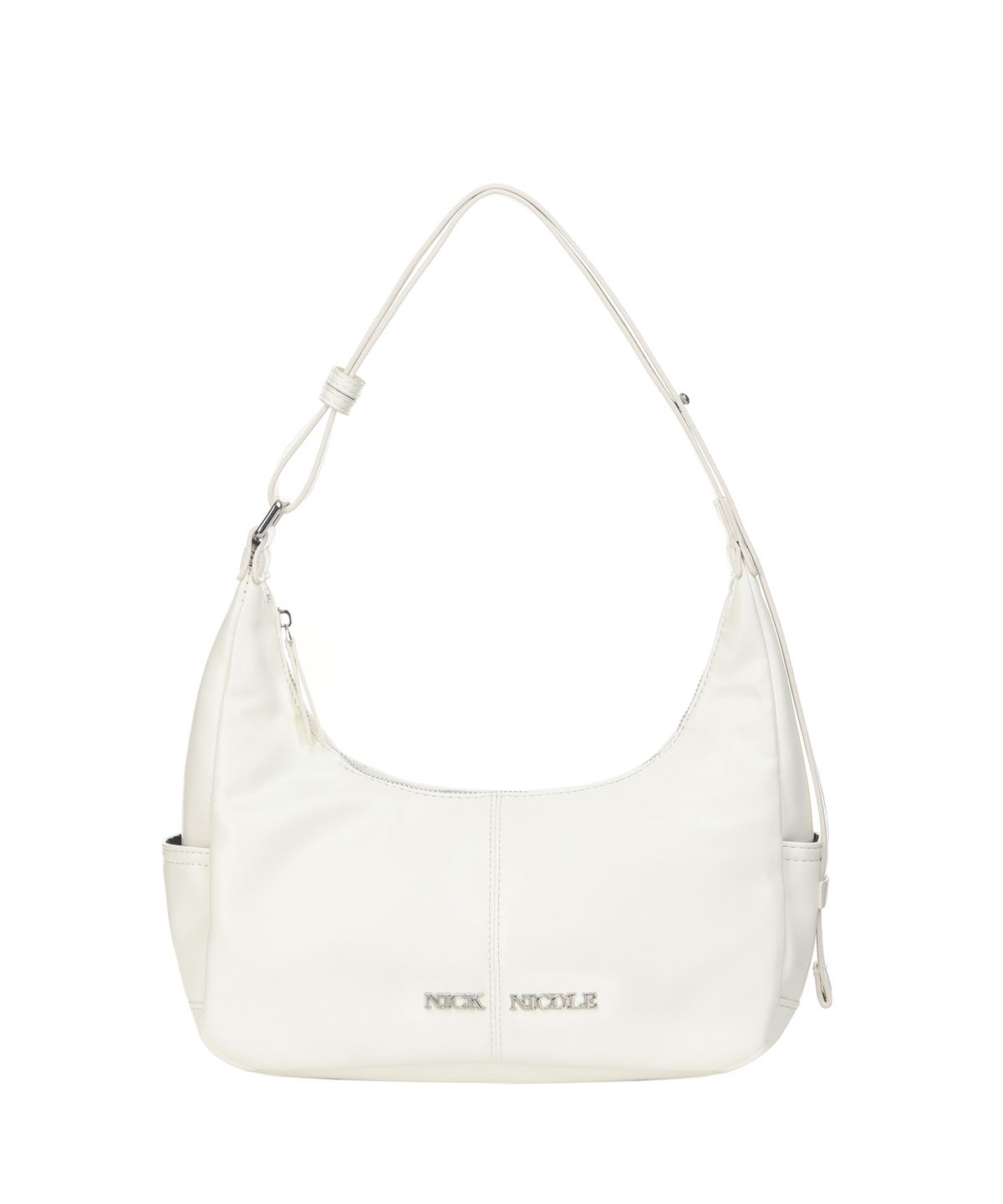 닉앤니콜(NICK&NICOLE) LOGO POCKET HALF SHOULDER BAG_IVORY