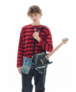 팬텀 니트 긴팔 티셔츠