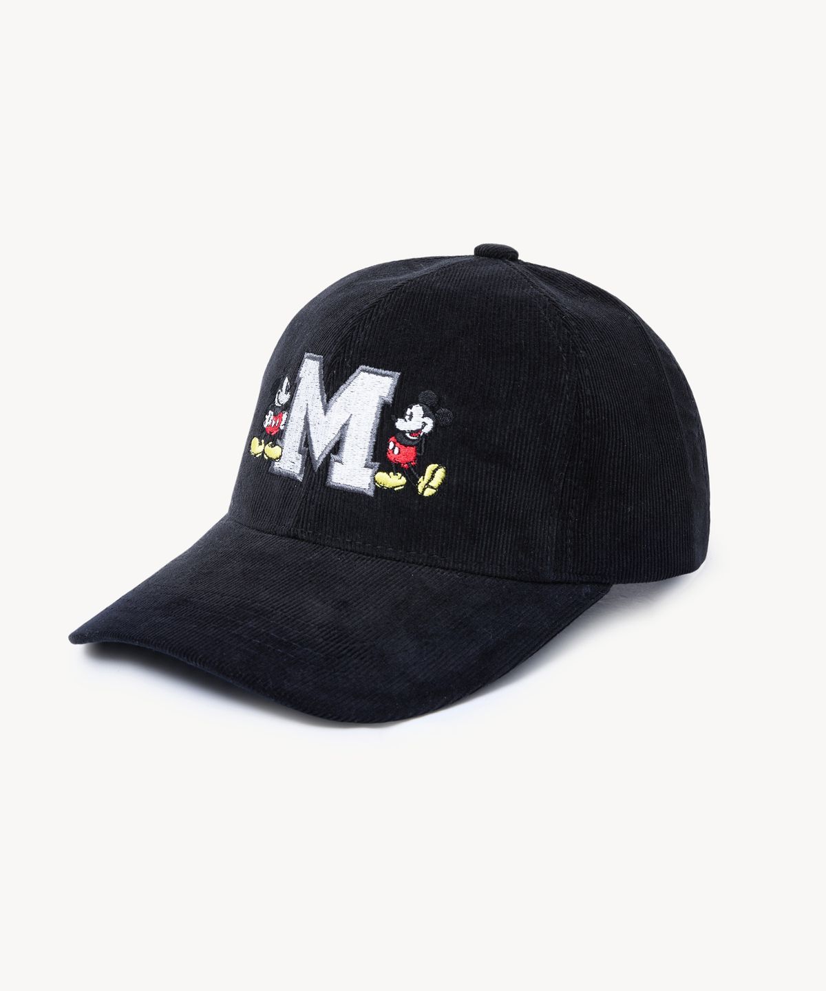 브이투(VTWO) 미키 코듀로이 볼캡 (BLACK)