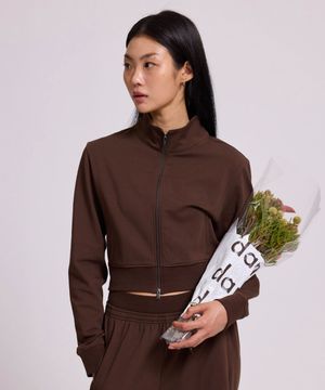 선 마일드 모션 크롭 집업_4Colors