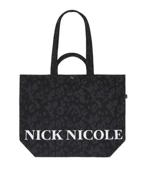 LEOPARD TWOWAY CORDUROY ECOBAG_BLACK