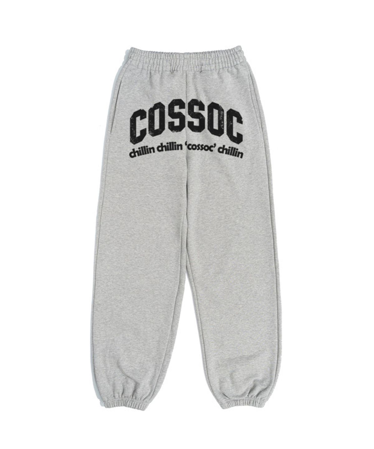 코소(COSO) 칠린 크랙 스웻 조거팬츠 (그레이)
