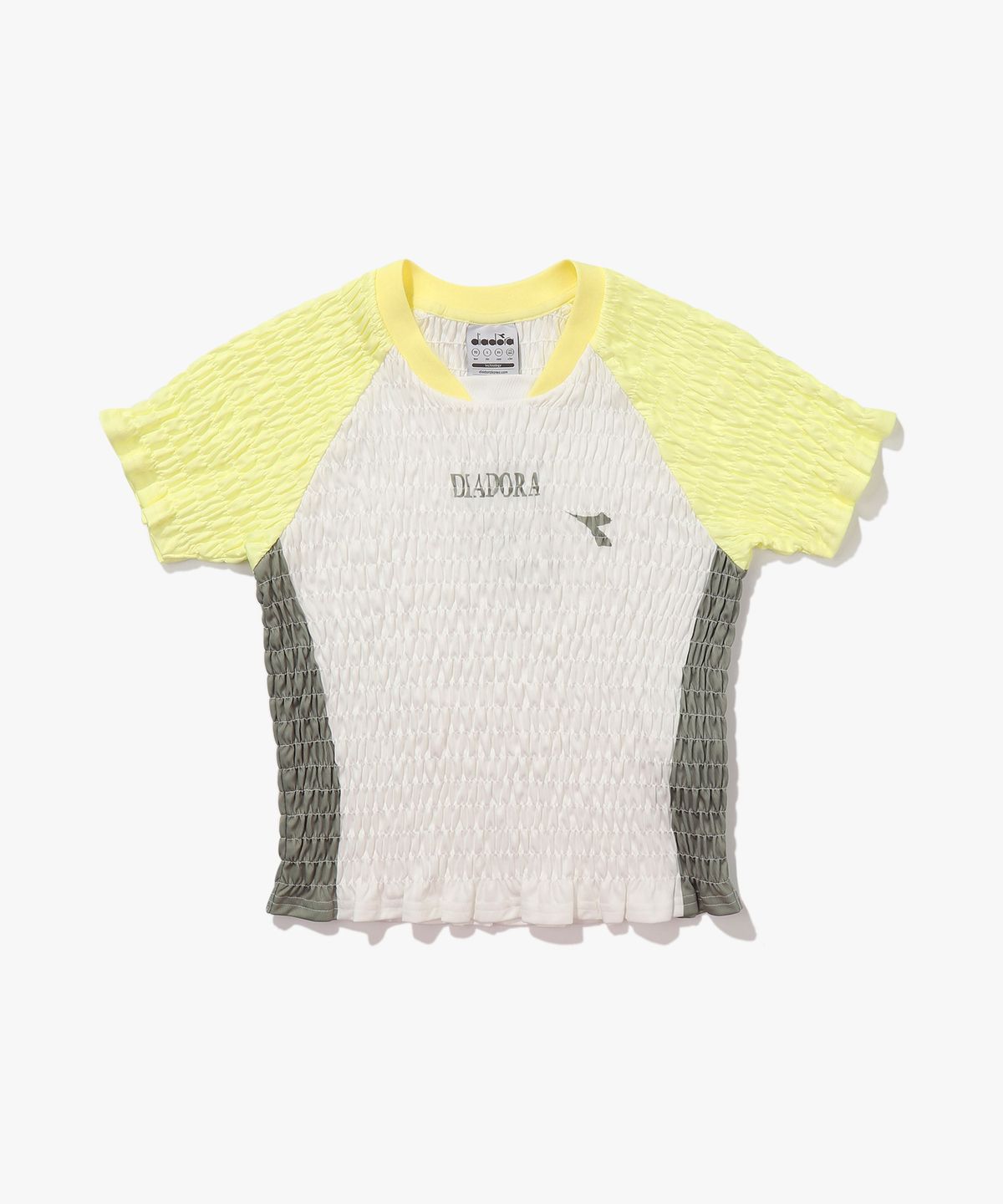 디아도라(diadora) 풋볼 아카이브 링클 저지 반팔 티셔츠 우먼 OFF WHITE