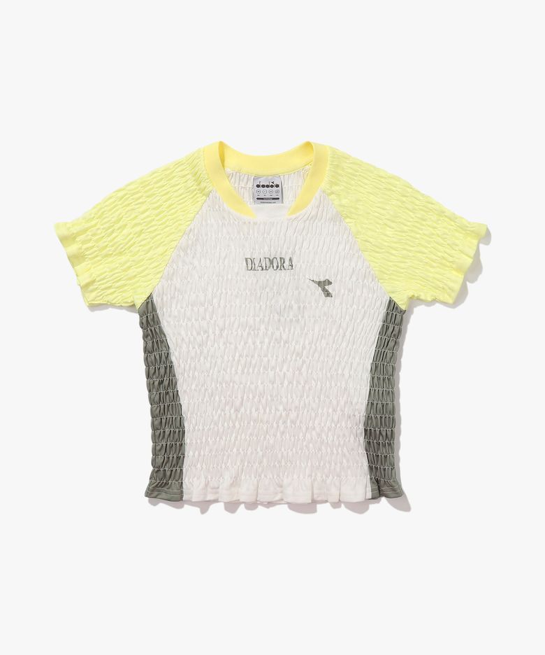 풋볼 아카이브 링클 저지 반팔 티셔츠 우먼 OFF WHITE