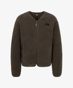 NJ4FR85C 여성 캠프사이트 EX 플리스 가디건 BROWN