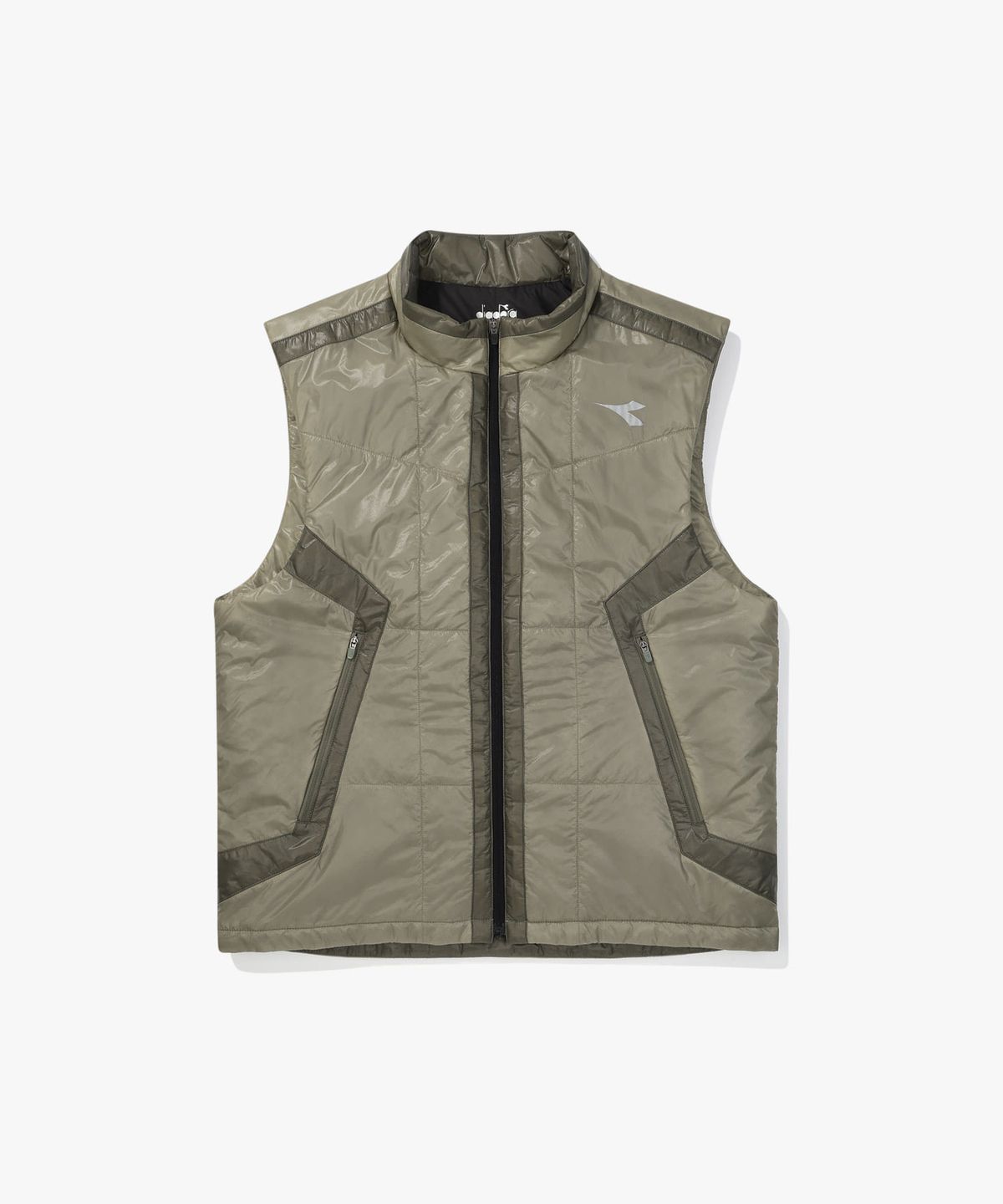 디아도라(diadora) 퍼포먼스 러닝 패딩 베스트 KHAKI