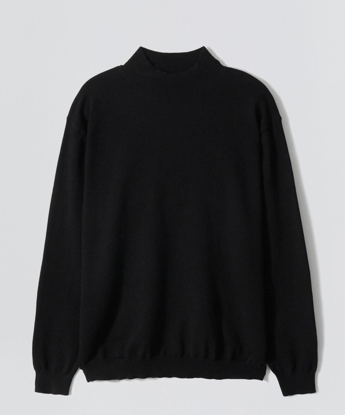 이지오(EZIO) Half Mock Neck Knit_Black