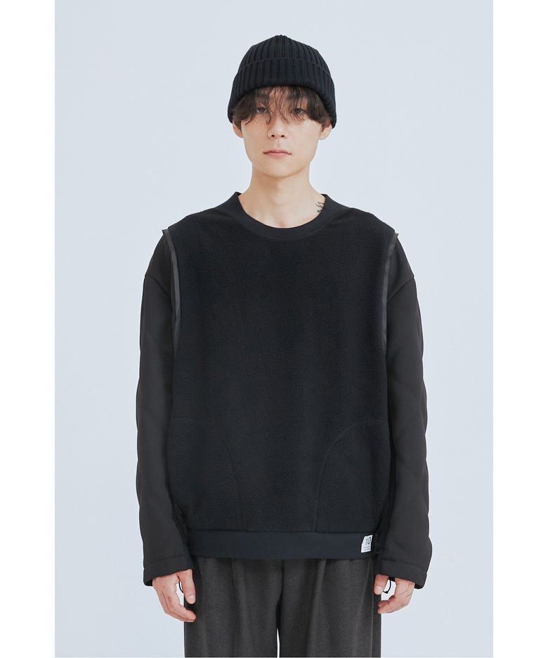 Bomber Sleeve Detail Sweashirts_RKTAW23610BKX
