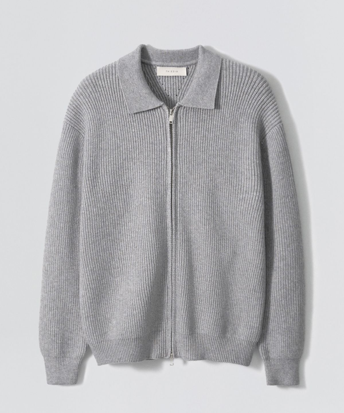이지오(EZIO) Urban Zip-Up Cardigan_Melange Grey