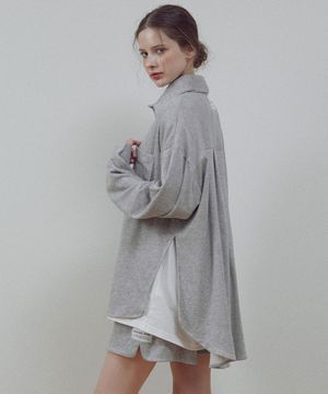 [블랜드] 플로우 오버핏 기모 셔츠 라운지웨어 3colors