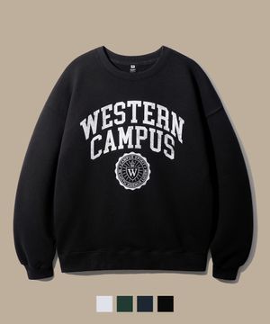 웨스턴 캠퍼스 맨투맨 블랙 JUMT3635