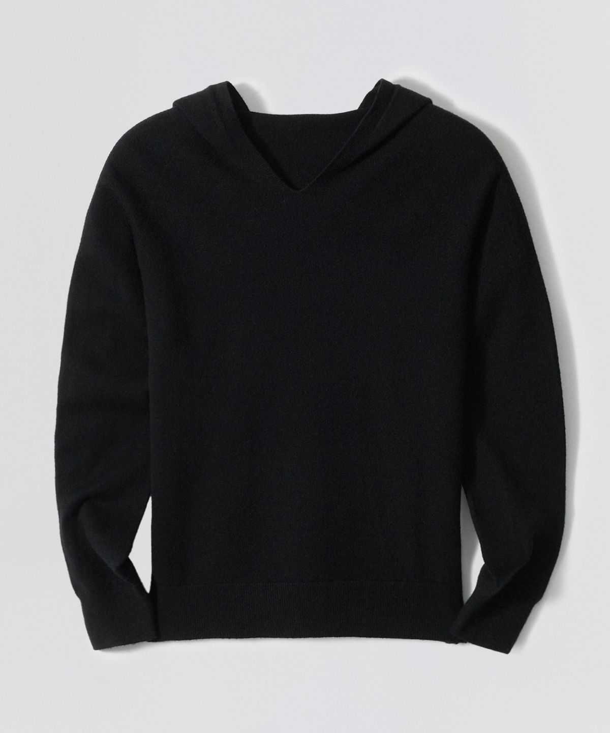 이지오 우먼(EZIO WOMEN) W Essential Hoodie Knit_Black