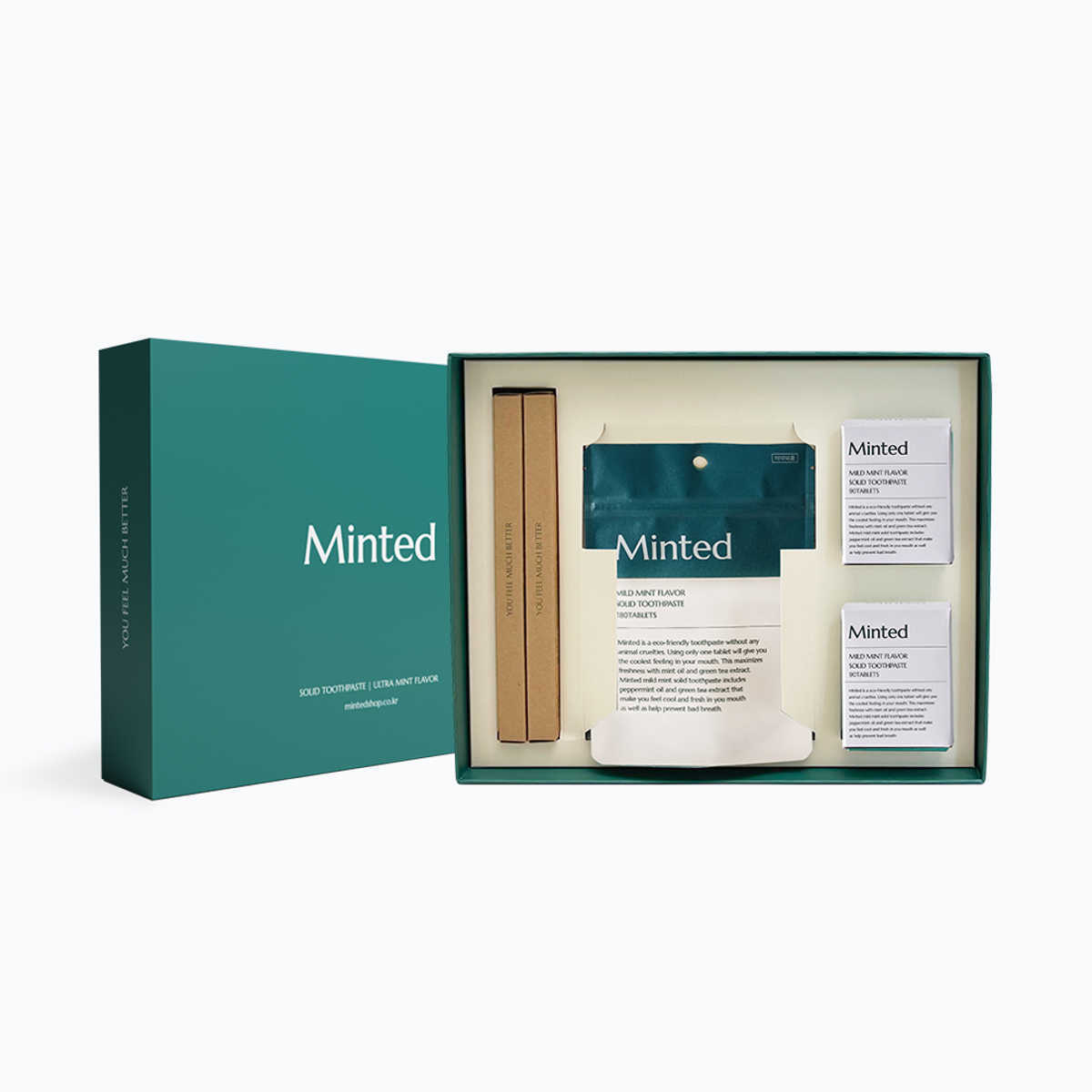 민티드(MINTED) 마일드민트 고체치약 선물세트