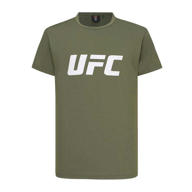 UFC 텐션 빅로고 머슬핏 반팔 티셔츠 카키 U4SSW2106KH