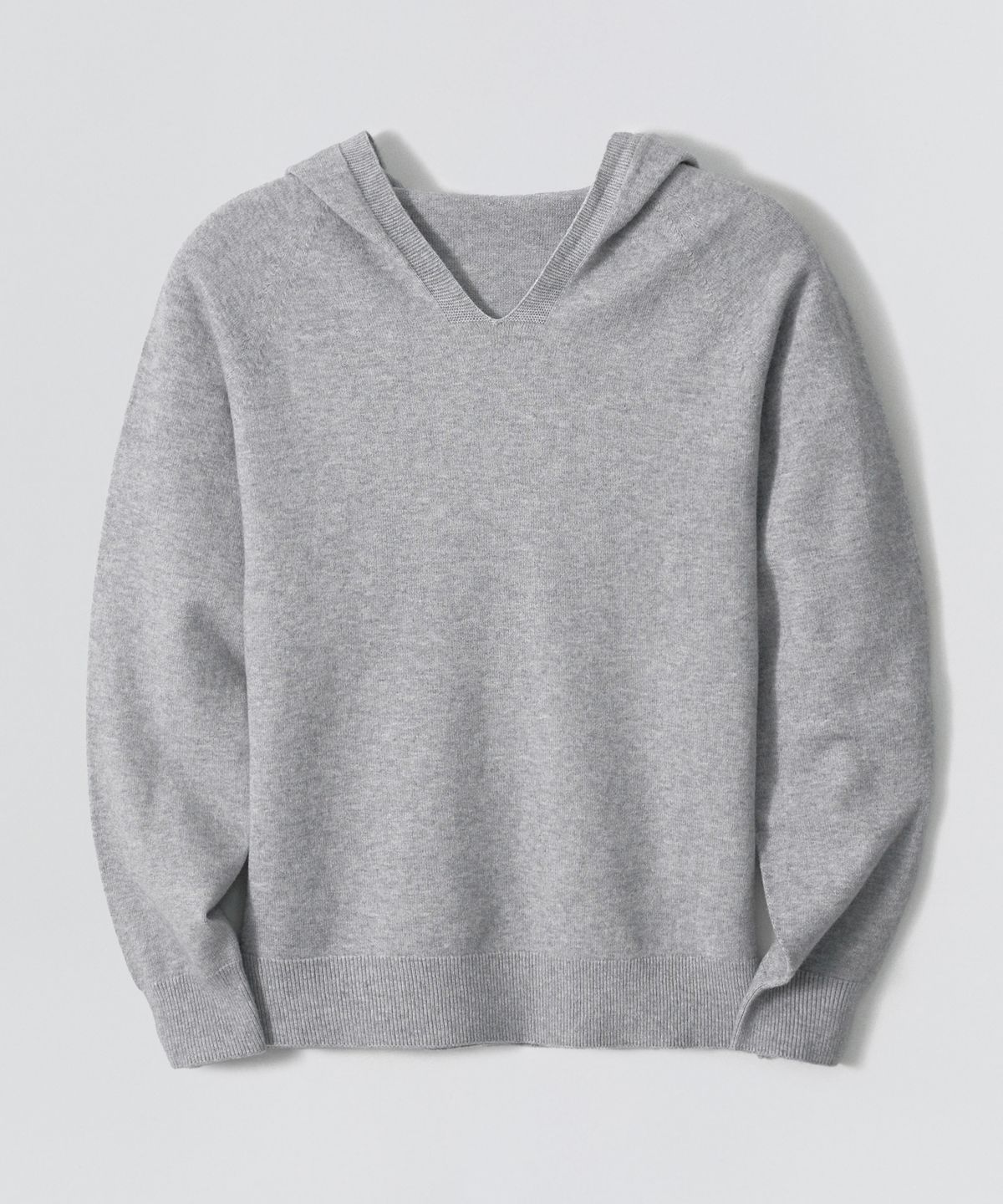 이지오 우먼(EZIO WOMEN) W Essential Hoodie Knit_Grey